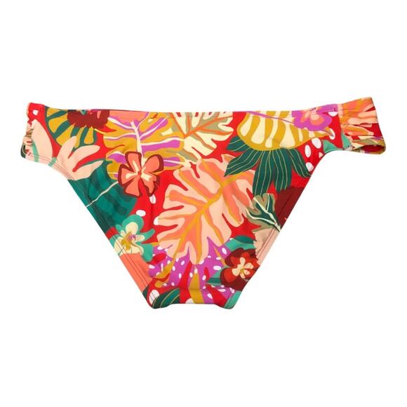Antonio Melani NWT Classic Hipster Silhouette Red Floral Print Bikini Bottom XL - Picture 5 of 12